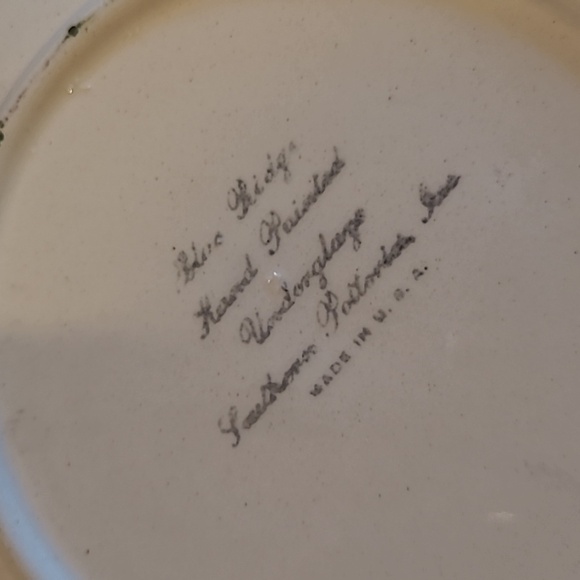 Small plates Fruit Fantasy Blue Ridge Hand painted Southern Potteries - Picture 5 of 6